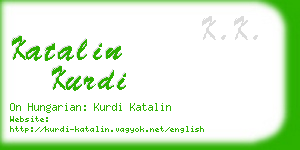 katalin kurdi business card